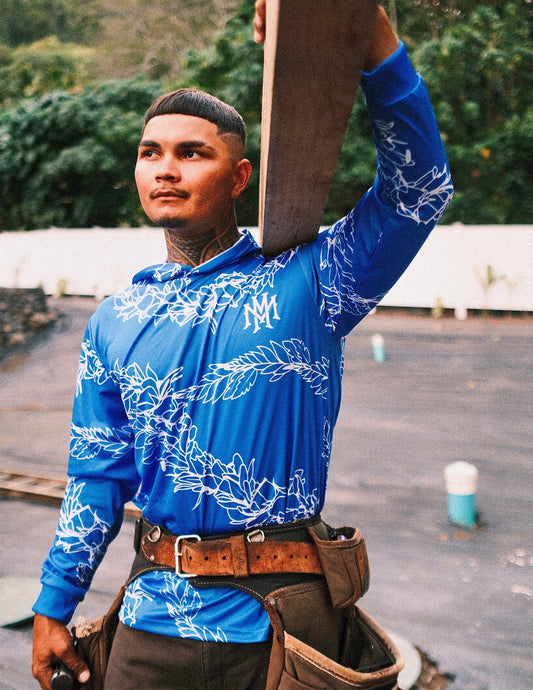 Lei Work Shirt - Blue