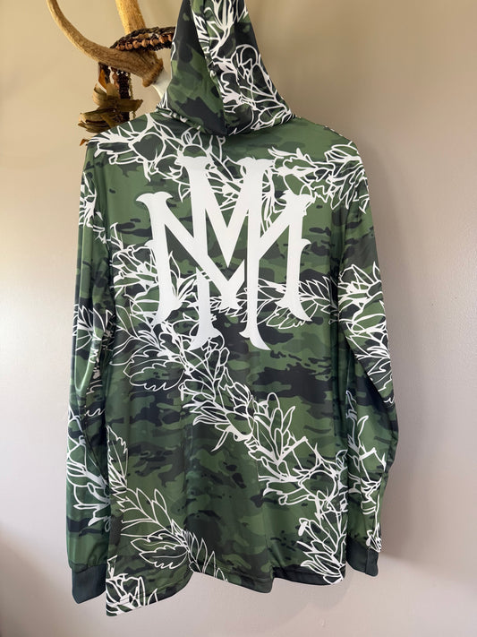 PREORDER Lei’d Camo Hooded Shirt